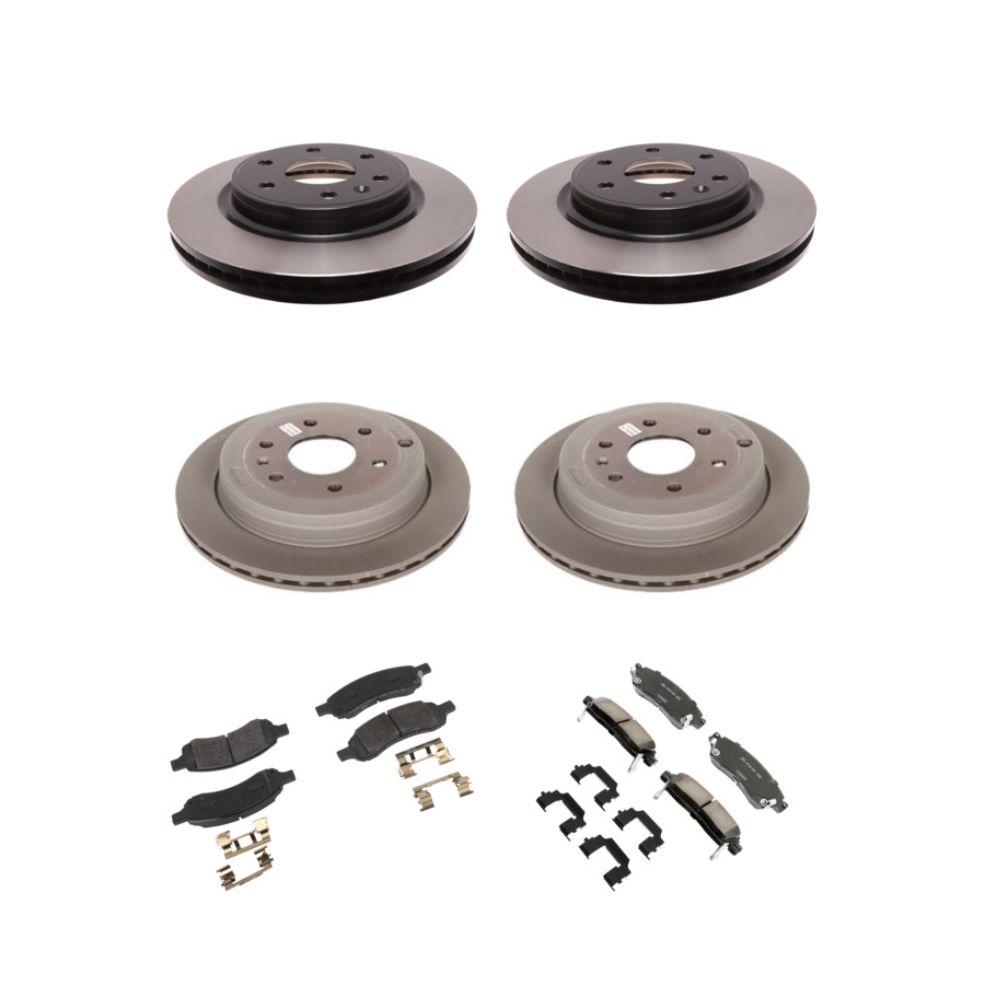ACDelco Disc Brake Pads and Rotors Kit Front Rear For 07-17 Chevrolet Traverse