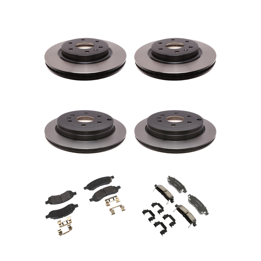 ACDelco Disc Brake Pads and Rotors Kit Front Rear For 07-17 Chevrolet Traverse