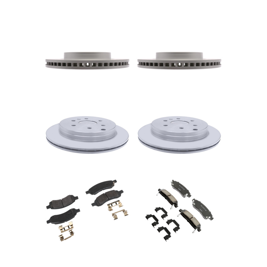 ACDelco Disc Brake Pads and Rotors Kit Front Rear For 07-17 Chevrolet Traverse