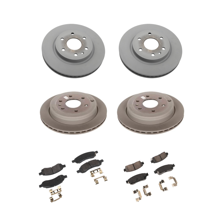 ACDelco Disc Brake Pads and Rotors Kit Front Rear For 07-17 Chevrolet Traverse
