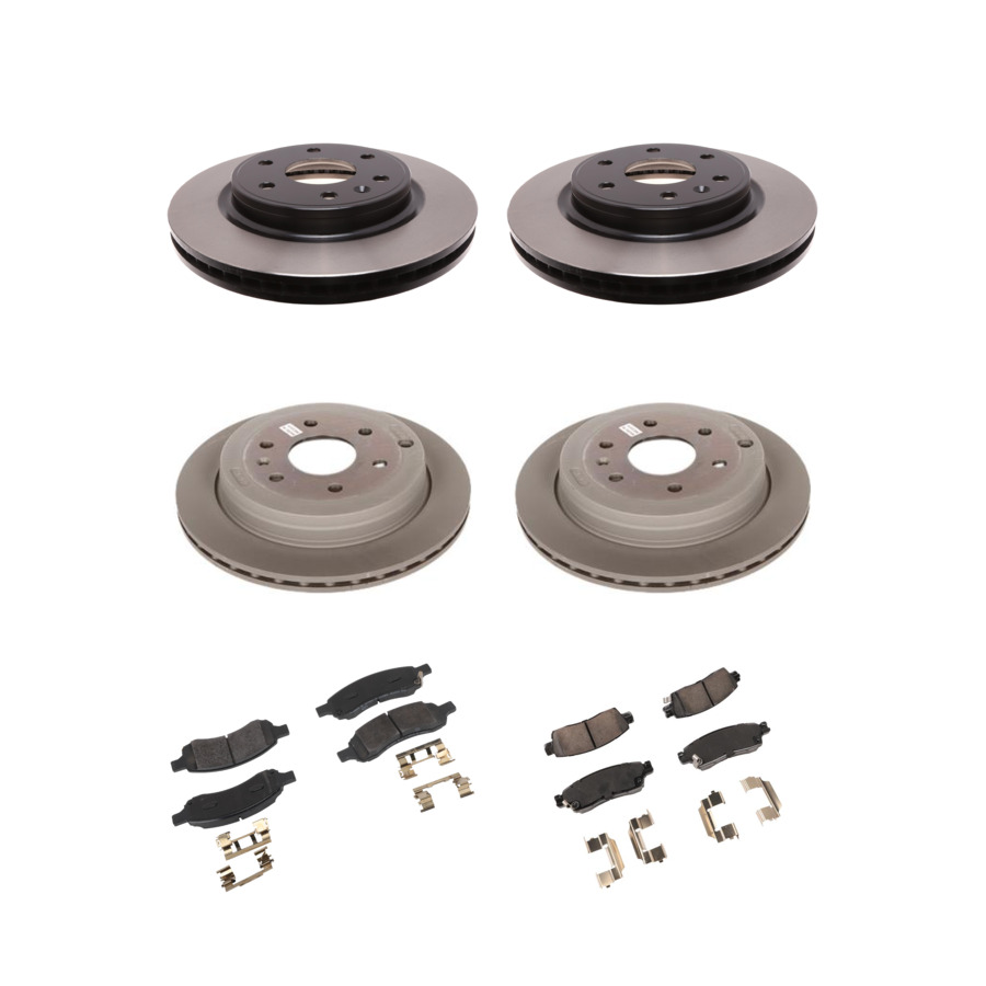 ACDelco Disc Brake Pads and Rotors Kit Front Rear For 07-17 Chevrolet Traverse