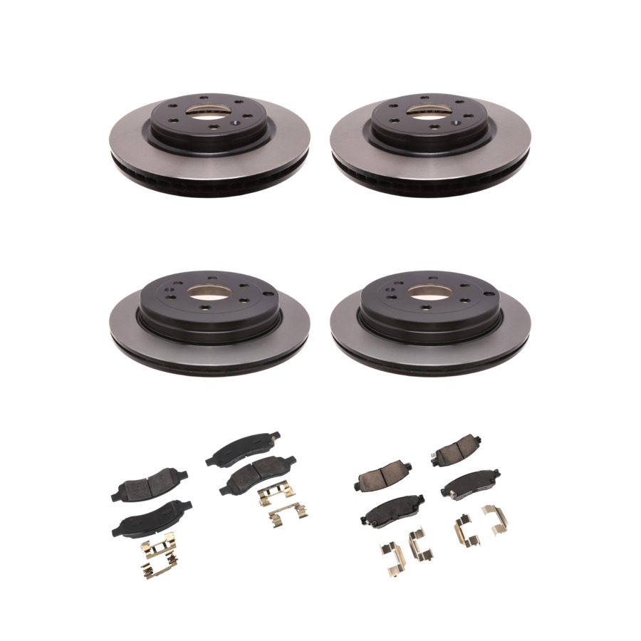 ACDelco Disc Brake Pads and Rotors Kit Front Rear For 07-17 Chevrolet Traverse