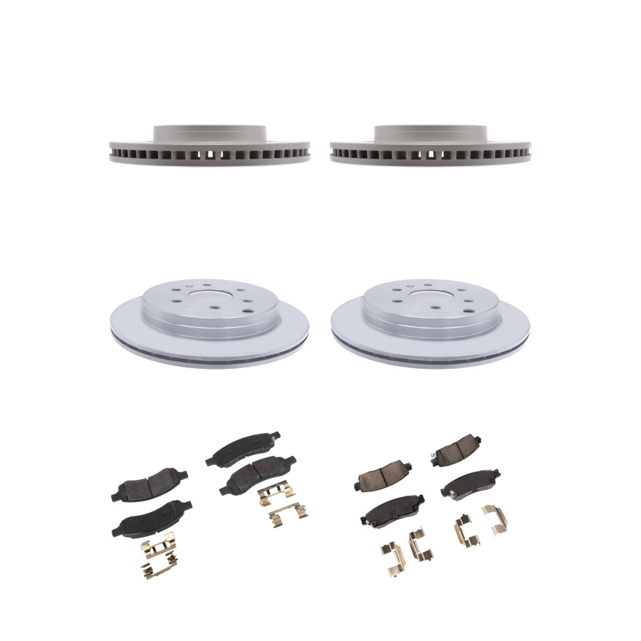 ACDelco Disc Brake Pads and Rotors Kit Front Rear For 07-17 Chevrolet Traverse